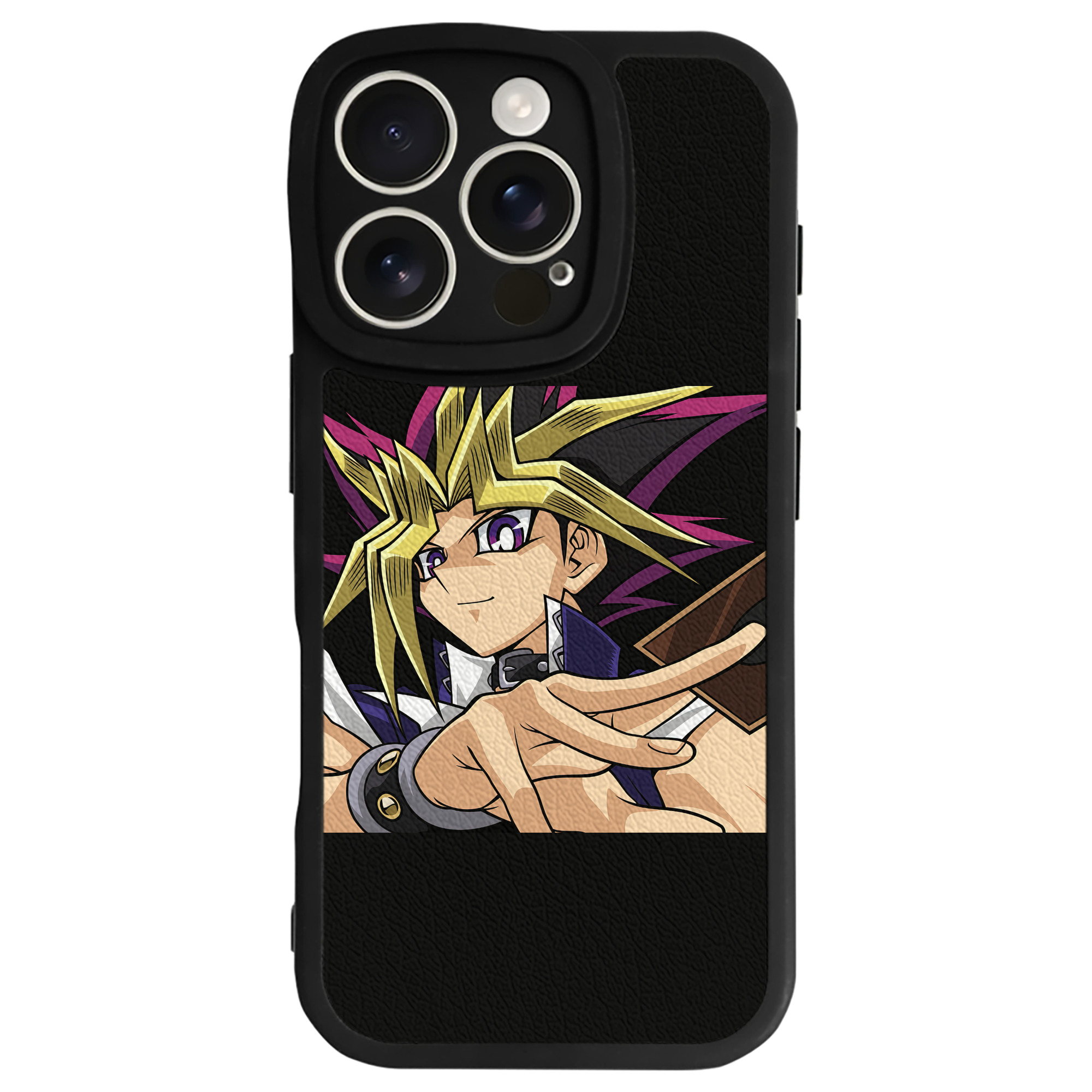 遊☆戯☆王 Yu-Gi-Oh! 【iPhone 16シリーズ対応】シリコンスマホケース（レザー調） 材質：シリコン